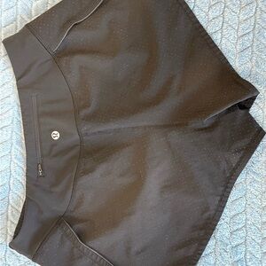 Lululemon Surefire 3” Black Perforated Athletic Running Shorts